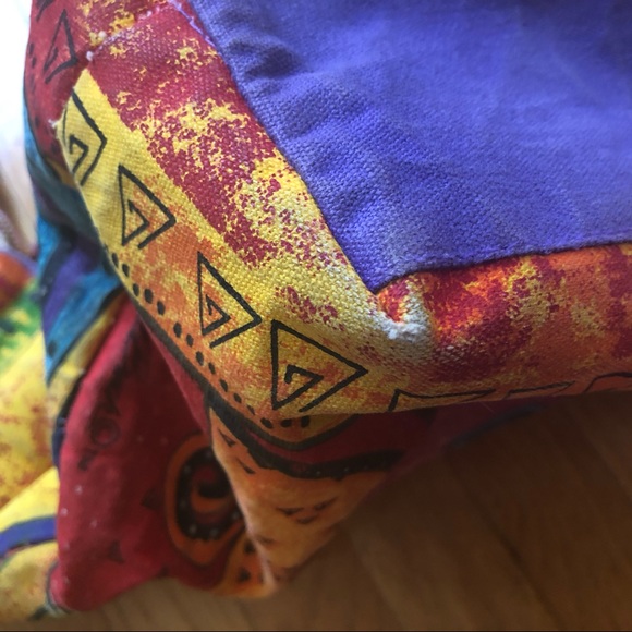 Laurel Burch Large Tote Bag 19" - Colorful Cats Feline Art Print - Canvas Bag - Picture 15 of 16